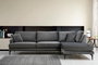 Atelier Del Sofa Papira Corner Right (L3+Chl) - Anthracite